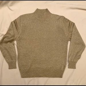 Vintage gold mock turtle neck